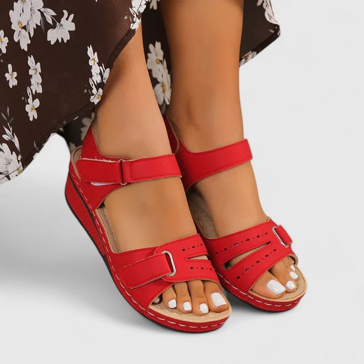 Guinevere | Orthopaedic Sandals - Red