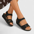 Guinevere | Orthopaedic Sandals - Black