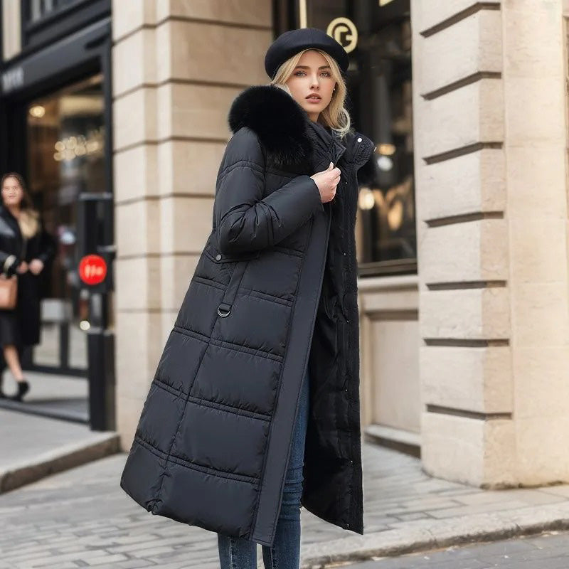 Lucia | Designer Winter Parka with Fur Hood - 5