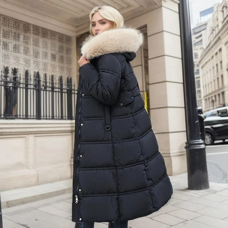 Lucia | Designer Winter Parka with Fur Hood - 8