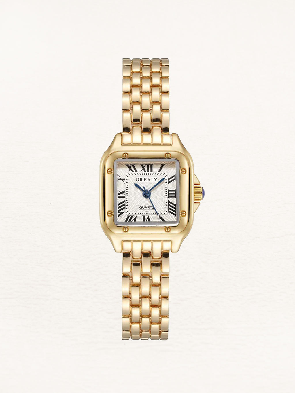 Women's Square Case Bracelet Watch with Roman Numerals - 2
