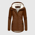 Louise – Stylish Waterproof Jacket - Brown