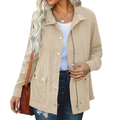 Marielle | Lightweight Utility Jacket - Taupe