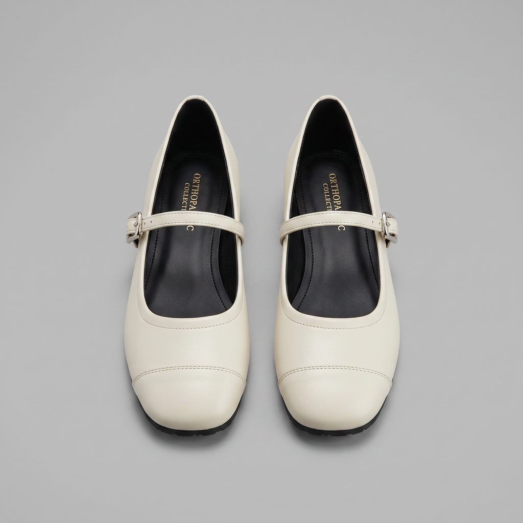 Mayzhera | Orthopaedic Classic Low-Heel Mary Jane Shoes - 2