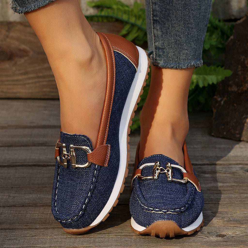 Women's Slip-On Loafers with Padded Footbed - 6