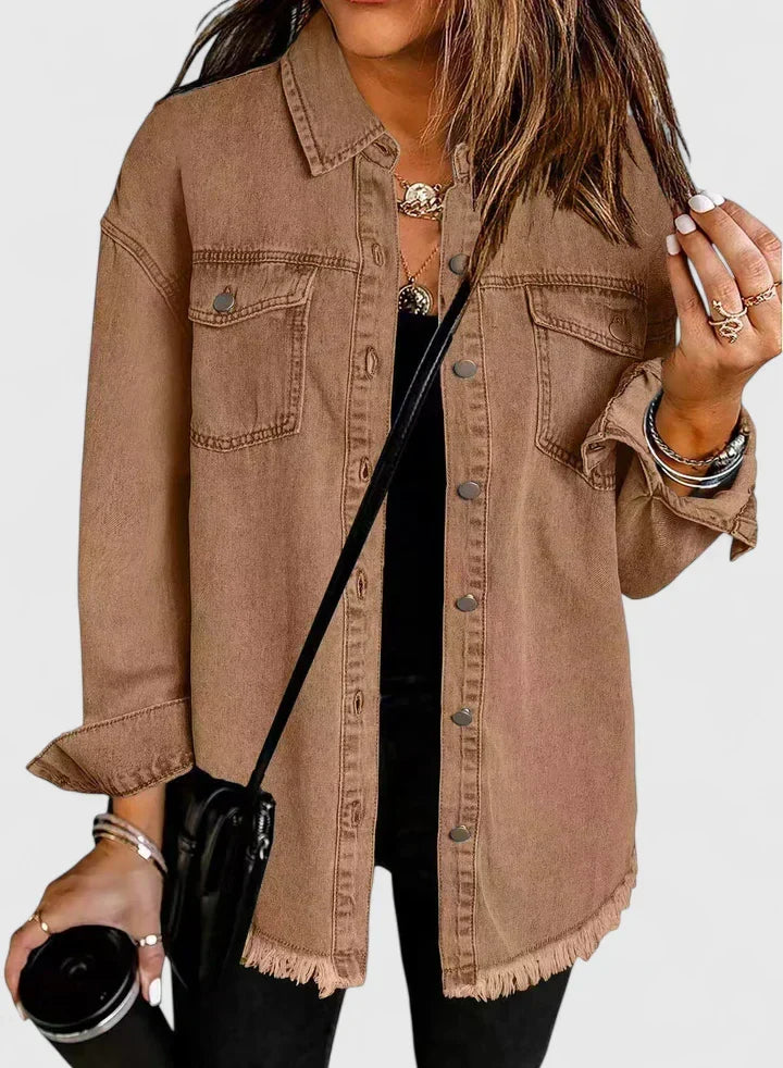 Novalyssa | Comfortable Jacket - Brown