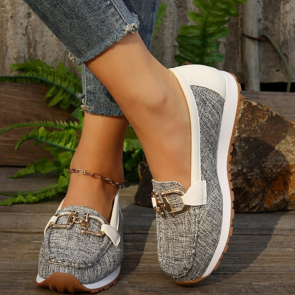 Women's Slip-On Loafers with Padded Footbed - 5