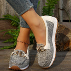 Women's Slip-On Loafers with Padded Footbed - 5