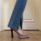 Women's Strappy Platform Sandals with Block Heel - 6