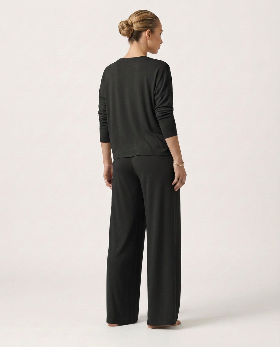 Women's High-Waist Wide-Leg Trousers - 13