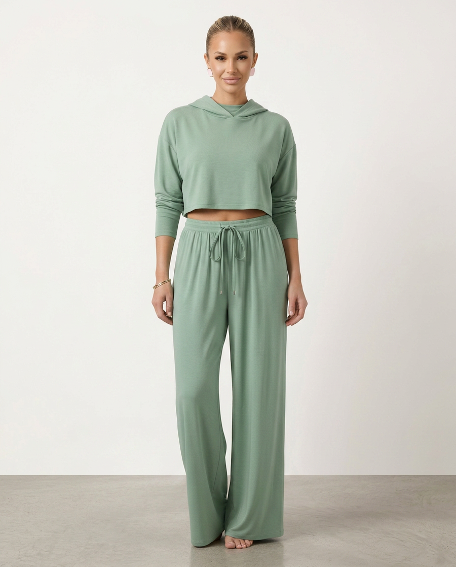 Women's High-Waist Wide-Leg Trousers