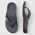 Women's Toe-Post Sandals with Arch Support - Black