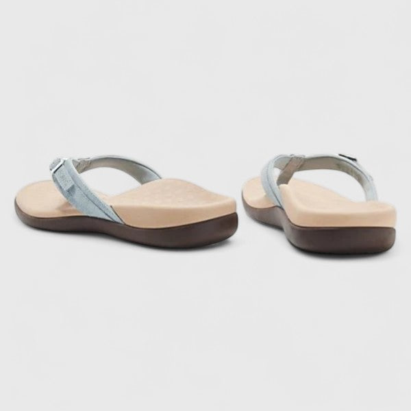 Women's Toe-Post Sandals with Arch Support - Blue