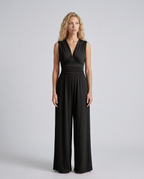 Women's Jumpsuit Sleeveless with Halter Neck and Wide-Leg - 2