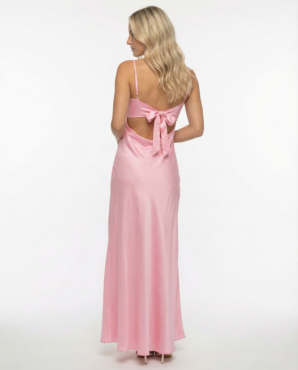 Women's Maxi Dress Cowl Neck Open Back Sleeveless - 7