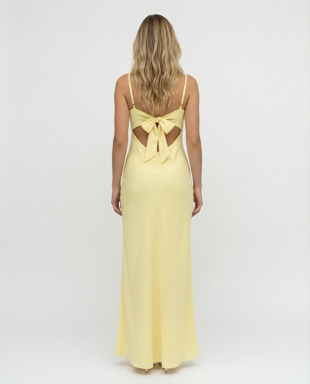 Women's Maxi Dress Cowl Neck Open Back Sleeveless - 3