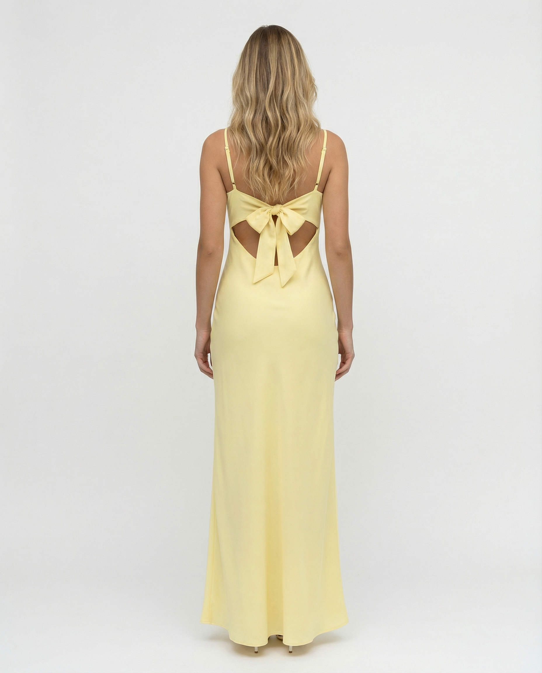 Women's Maxi Dress Cowl Neck Open Back Sleeveless - 3