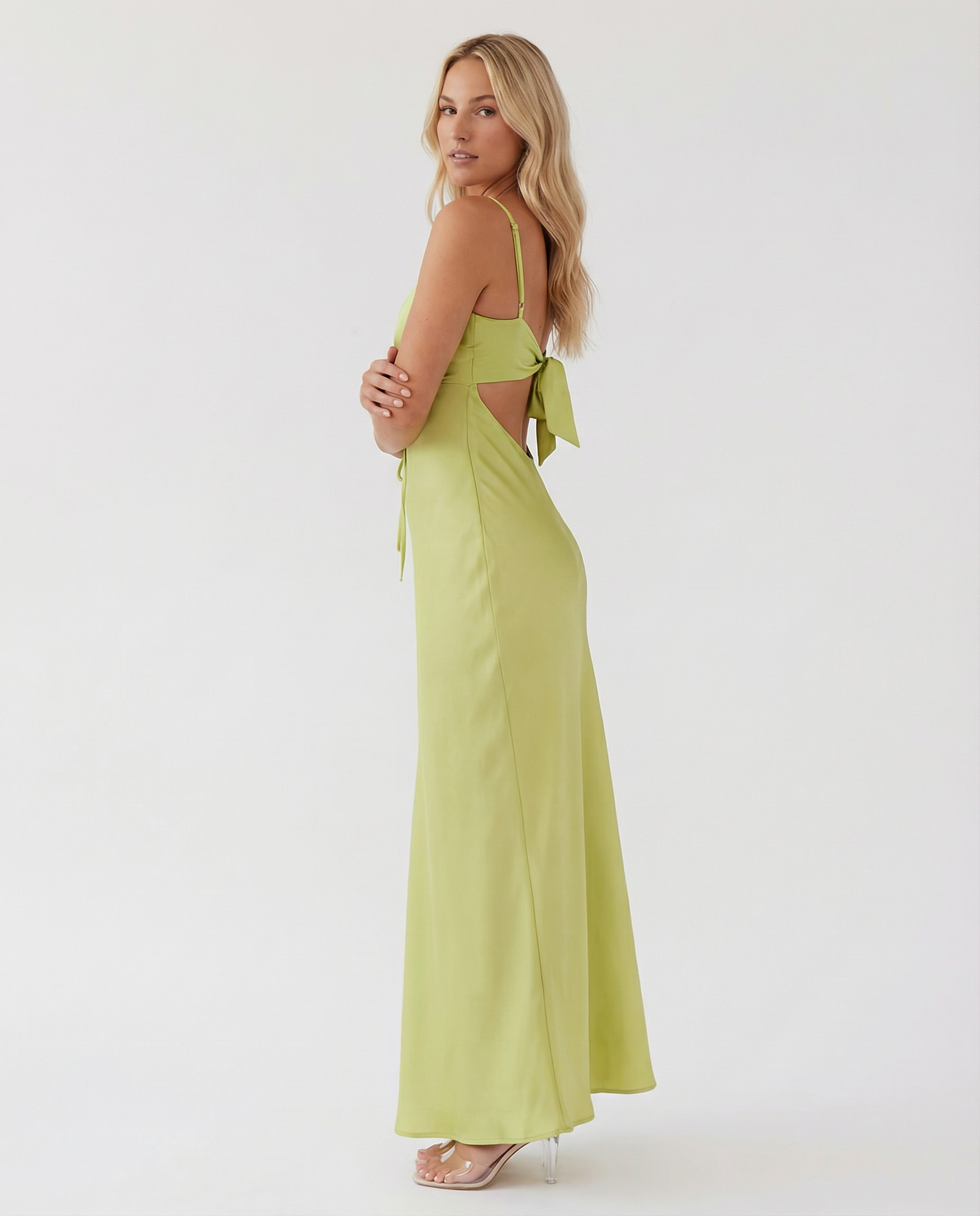 Women's Maxi Dress Cowl Neck Open Back Sleeveless - 12