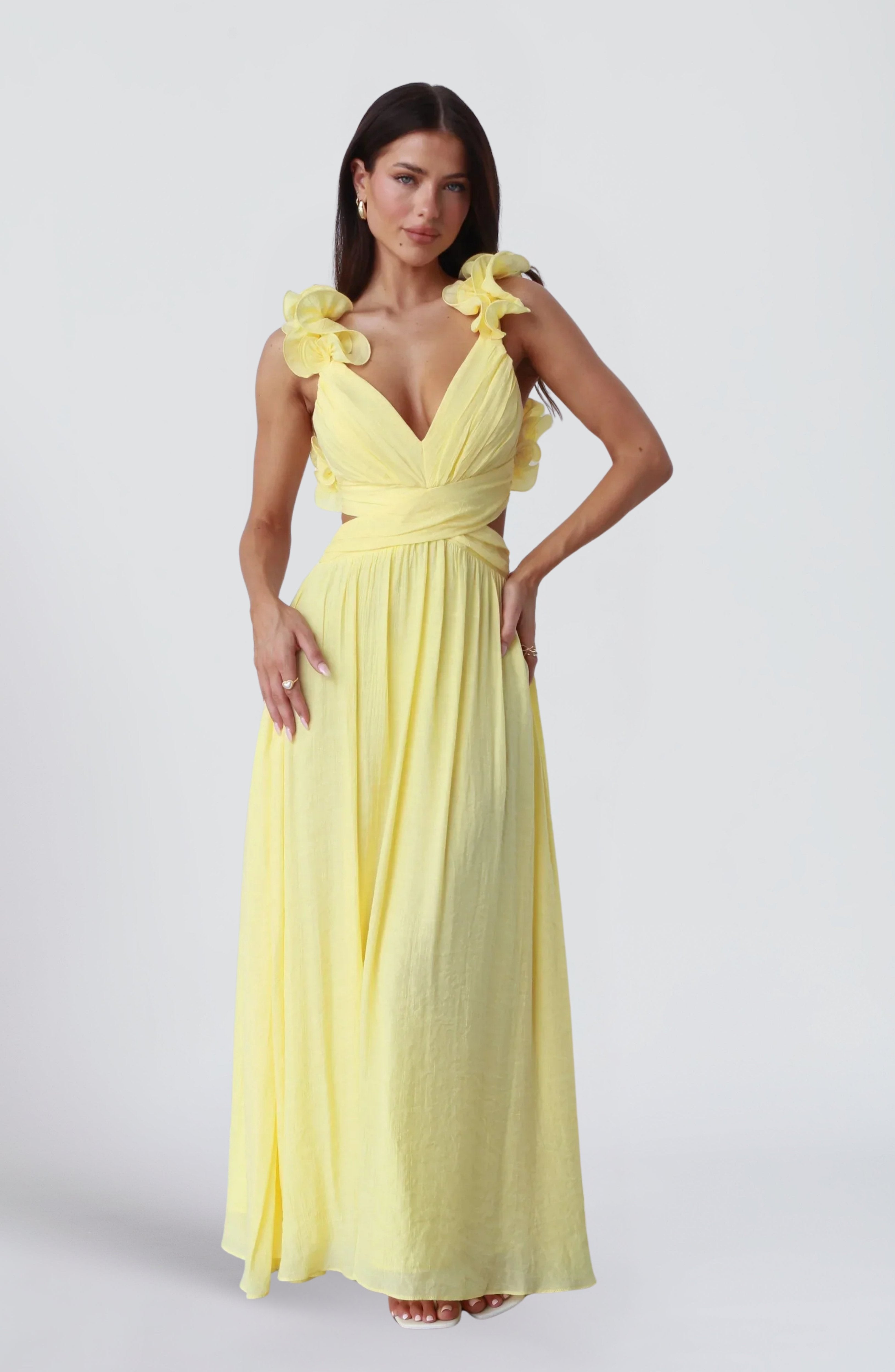 Women's Plunge Mini Dress with Deep V-Neck and Fitted Silhouette - 2