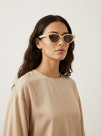 Women's Cat Eye Sunglasses with Retro Vintage Frame - 7