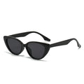 Women's Cat Eye Sunglasses with Retro Vintage Frame - Black