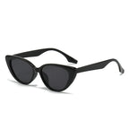 Women's Cat Eye Sunglasses with Retro Vintage Frame - Black