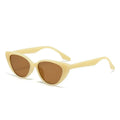 Women's Cat Eye Sunglasses with Retro Vintage Frame - Yellow