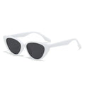 Women's Cat Eye Sunglasses with Retro Vintage Frame - White
