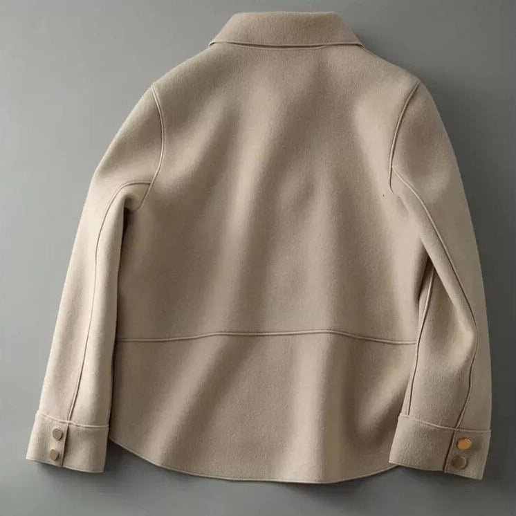 Women's Button-Front Jacket with Peter Pan Collar - 3