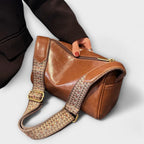 Women's Crossbody Bag with Woven Adjustable Strap