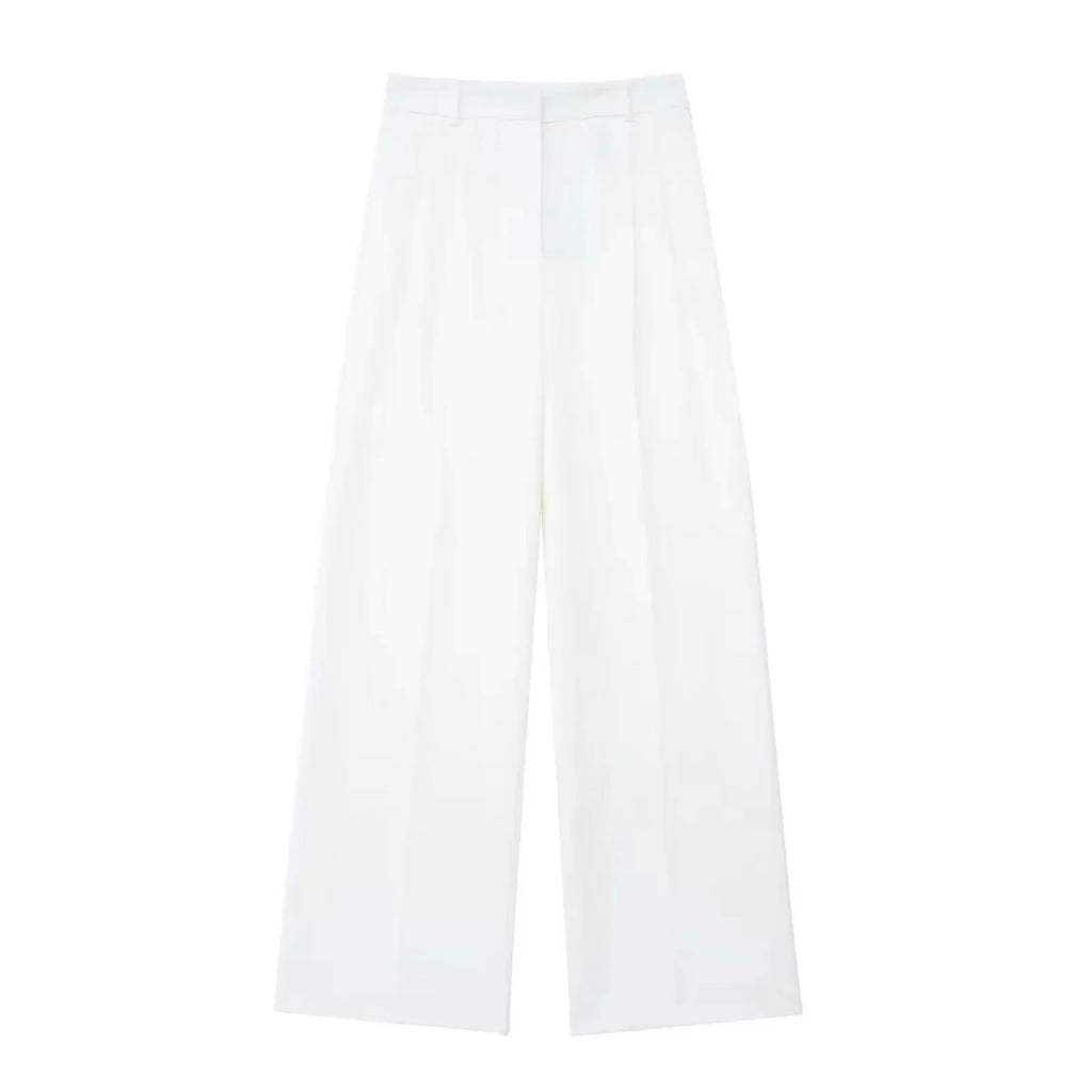 Women Halter Waistcoat and Trouser Co-ord Set with Wide Leg - 15