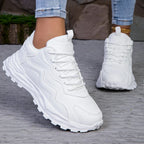 Women's Chunky Platform Sneakers with Mesh Upper - 2