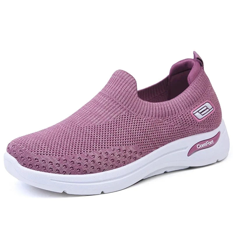 Billie | Everyday Ease Trainers - Dark Pink