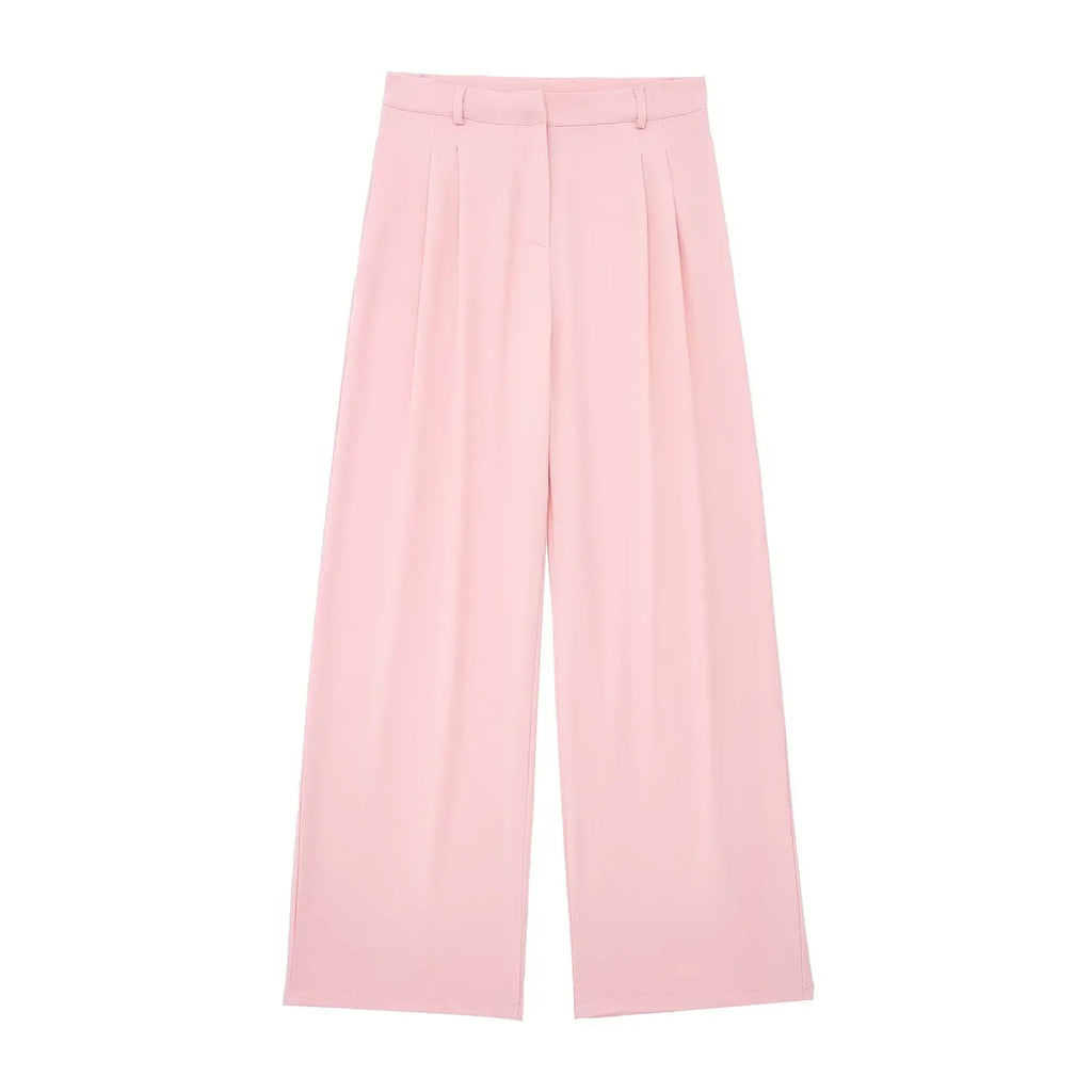 Women Halter Waistcoat and Trouser Co-ord Set with Wide Leg - 13