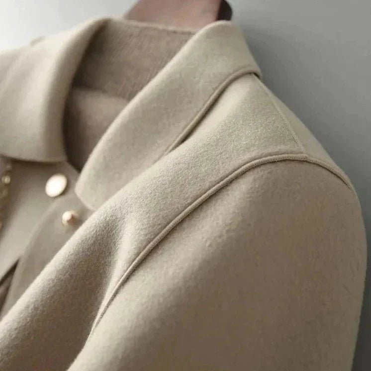 Women's Button-Front Jacket with Peter Pan Collar - 2