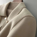 Women's Button-Front Jacket with Peter Pan Collar - 2