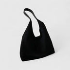 Women's Shoulder Bag with Minimalist Silhouette - Black