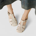 Saryanna | Orthopaedic Mary Jane Shoes - Beige