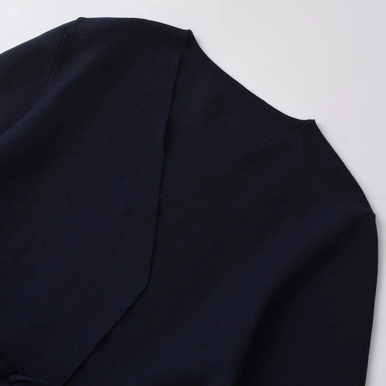 Women's Knit Blazer with Shoulder Pads and Belted Waist - 3