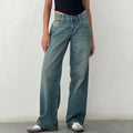 Women Wide Leg Jeans High Waist Relaxed Fit - Wash C