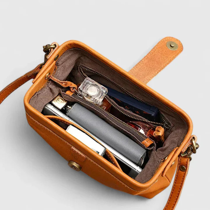 Women's Crossbody Bag with Snap Closure and Adjustable Strap - 3