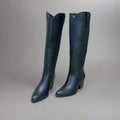 Women's Ankle Boots with Block Heel and Pull-On Style