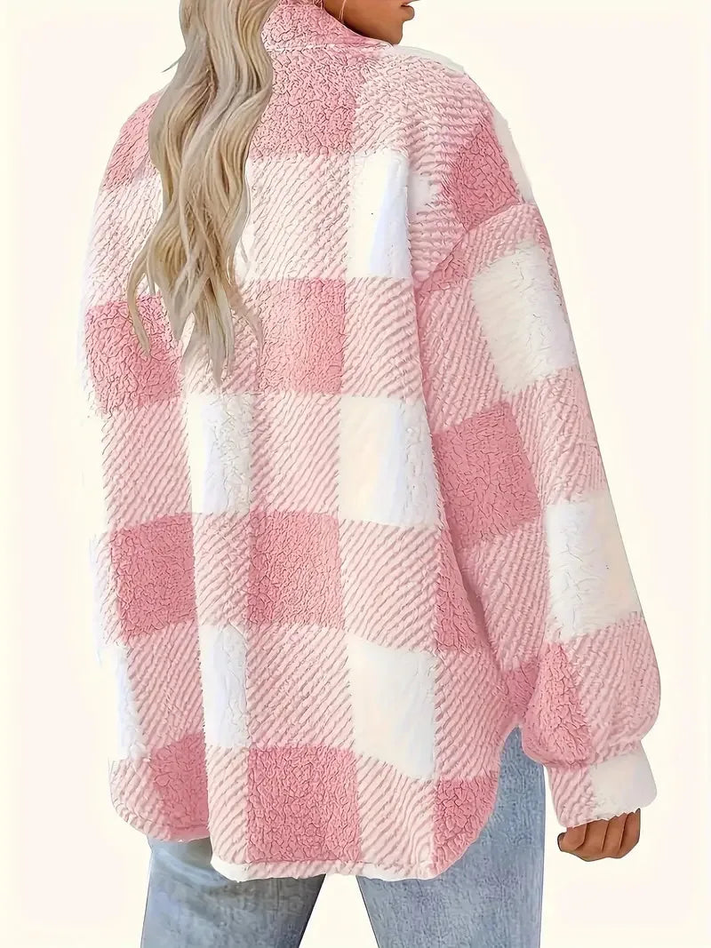 Martin | Stylish Check Fleece Jacket - 6