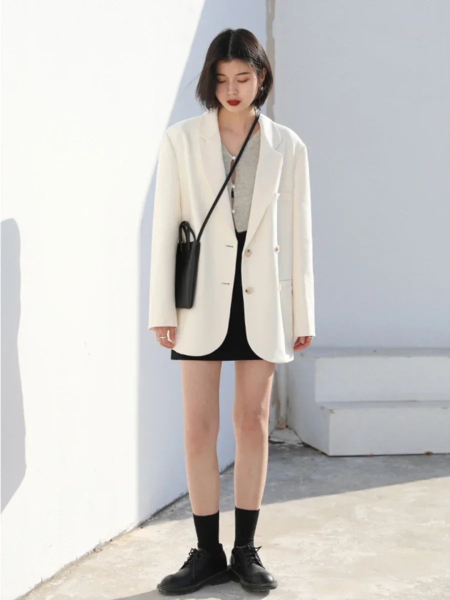 Women's Tailored Blazer Double Breasted with Notched Lapel - 5
