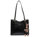Women's Tote Bag with Detachable Bunny Charm - 5