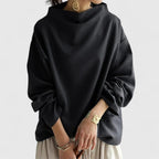 Women's Top High Neck Long Sleeve with Relaxed Silhouette - 6