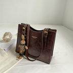 Women's Tote Bag with Detachable Bunny Charm - 12