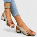 Mariah | Elegant Leather Sandals - Brown