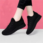 Women's Platform Sneakers with Lace-Up Front - 5