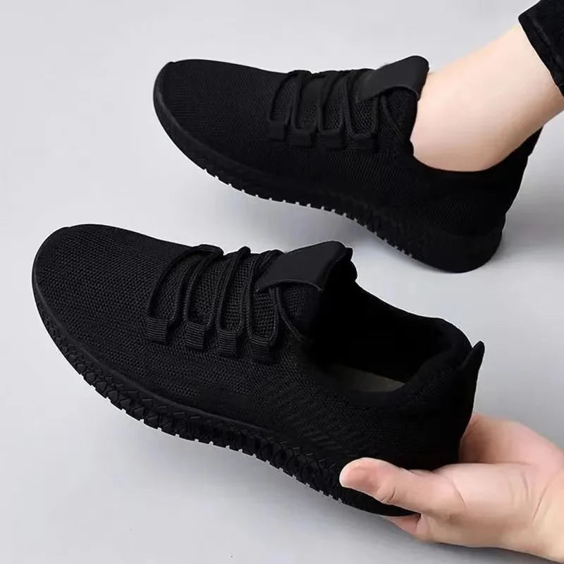 Women's Platform Sneakers with Lace-Up Front - 2